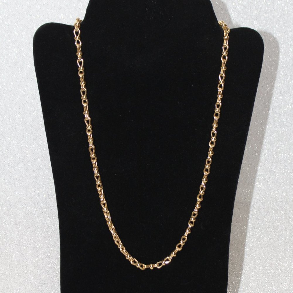 Givenchy Vintage Gold Necklace Long Link Chain